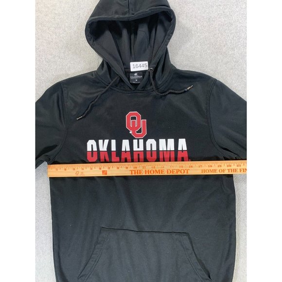 Oklahoma Sooners Colosseum Campus Hoodie Sweatshirt (Men's Medium) Black - Picture 8 of 12